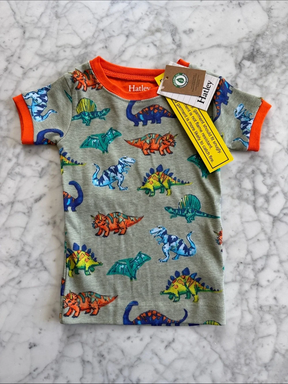 NEW WITH TAGS Hatley Short Sleeves + Shorts Pajama Set Size 2